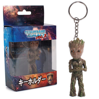 

стражи галактики том 2 малыш Groot 3" цепочка для ключей фигура статуи подарок игрушки children baby toys
