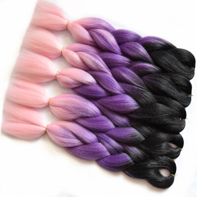 

1pcspack Chorliss 24" Ombre Braiding Hair Crochet Braids Synthetic Crochet Hair Extension 100gpack