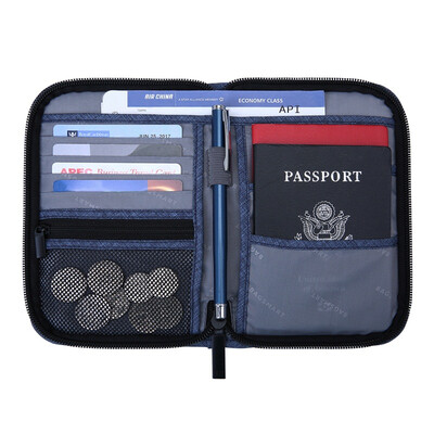 

BAGSMART Многофункциональная сумка для путешествий Паспорт RFID Паспортный карточек Держатель банковской карты Сумка для муфты Дер