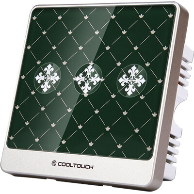

COOLTOUCH smart switch remote control human body sensing Jingdong micro smart APP control ding dong speaker linkage CTSS-WMJ-3y British wind three open smart switch