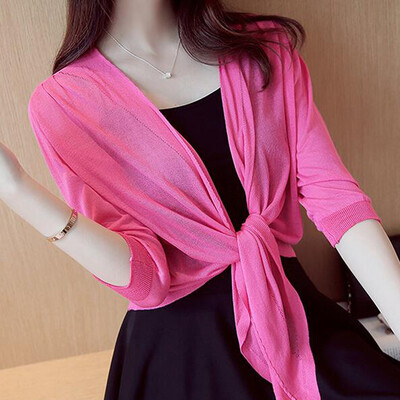 

Women Sun-Protective Clothing Air Conditioning Shirt short Cardigan