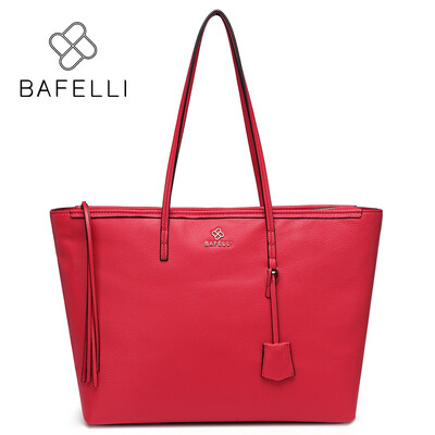 

BAFELLI autumn and winter new arrival genuine leather shoulder bag womens work casual versatile tote bolsa feminina women handbags