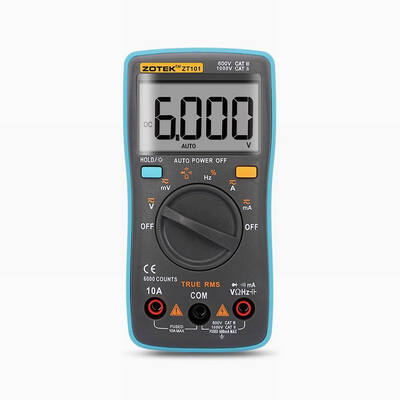 

Professional Digital Multimeter 6000 Counts Backlight ACDC Ammeter Voltmeter Resistance Current Ohm Portable Meter ZT101