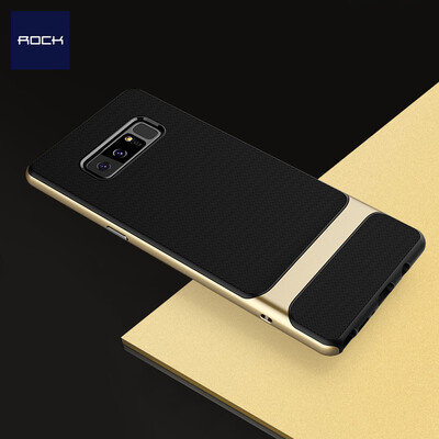 

Rock ROCK Samsung Note8 phone shell note8 protective sleeve all-inclusive drop-resistant silicone soft shell Les Series Gold