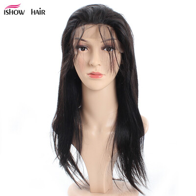 

Ishow Hair 7A Virgin Hair Straight Non-Remy Full Lace Human Hair Wigs