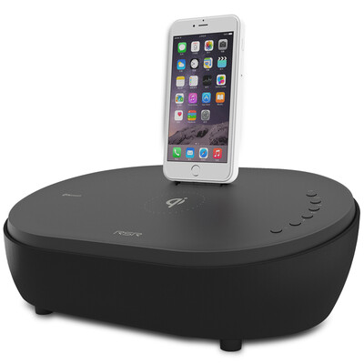 

RSR DS412Qi Apple Bluetooth speaker iphoneX 876 mobile phone wireless charging base speaker player black