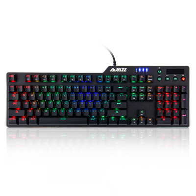 

Black MG (AJAZZ) ассасин Ⅱ сплава механическая клавиатура AK35i RGB регулятор громкости вала черный обсидиан зеленый подсветкой игра офисный ноутбук клавиатура курица