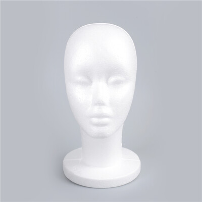 

Female Styrofoam Foam Mannequin Manikin Head Model Hat Glasses Display