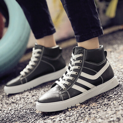 

Leisure style, High-cut PU sneakers， Men's shoes