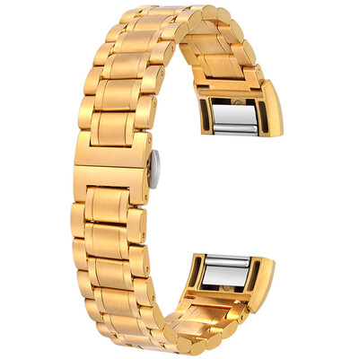 

ECSEM Metal Watch Strap Bracelets with Solid Clasp for Fitbit Charge 2 Replacement Stainless Steel for Charge 2 Smart Watch