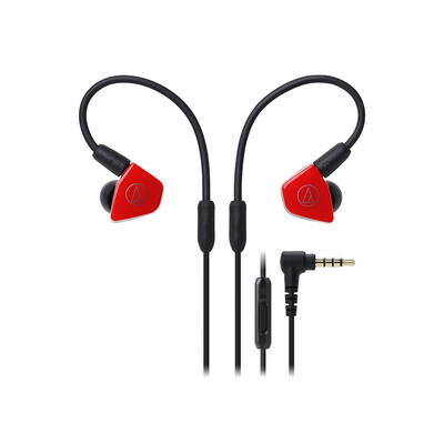 

Audio-technica ATH-LS50iS double-acting cell phone with earphone in-line earphone red