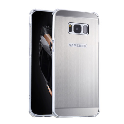 

Роскошный чехол для Samsung Galaxy S8 Plus Алюминиевый бампер + акриловая панель Назад Глянцевая обложка для Samsung S8 Plus