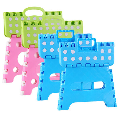 

Bethus thick plastic stool folding stool household bathroom stool bench outdoor leisure chair picnic stool fishing stool size each 2