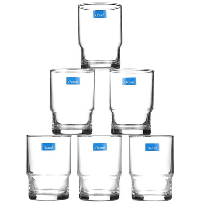 

Jingdong supermarket] Ocean glass polygonal cup B0109 (six loaded