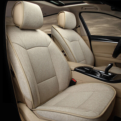 

Purple wind bell car special car seat four seasons universal imitation linen car custom car seat cushion full package custom car seat cover Audi Bao Masmo standard version - warm rice