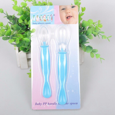 

Outdoor Baby Feeding Soft-Tip Silicone Spoons for Babies Infant Toddler