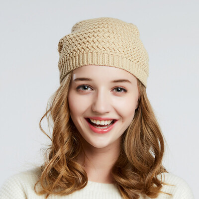 

LACKPARD Women Winter Ski Cap Knitted Hat autumn and winter warm head hat fashion head hat