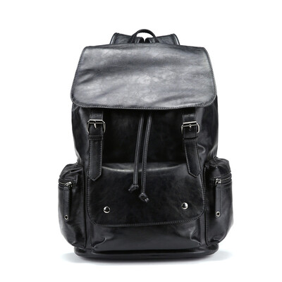 

Quality men joker backpack Large capacity fashion trend in the doubles shoulder backpack clamshell bag leather backpack8881