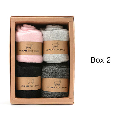 

MEIKAN Women Wool Socks Winter Warm Terry Socks 4Pair/lot