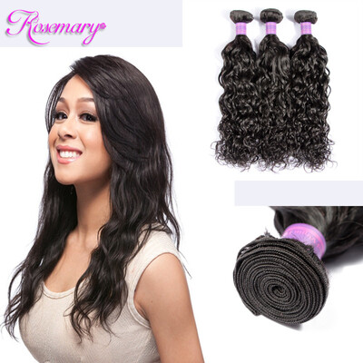 

Indian Hair Natural Wave Wet And Wavy Virgin Hair Water Wave 3 Bundles 7A Unprocessed Human Hair Virgin Hair