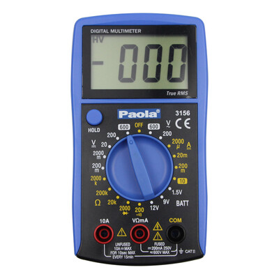 

Paola Paola 3 12 protective digital multimeter digital display anti-burning handheld multimeter instrumentation 3156