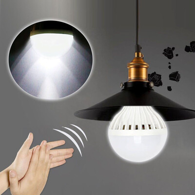 

E27 автоматический голос LED шаровидная колба свет лампы голос активирован датчик света Automatic lights 3/5/7/9w