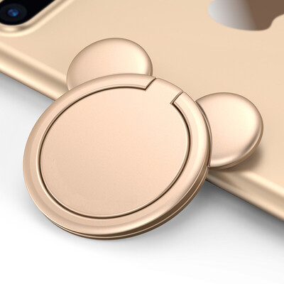 

Jaguar (JEARLAKON) JK-Z08 mobile phone holder ring buckle multi-purpose desktop bed lazy metal bear car headsets iPad tablet holder champagne gold