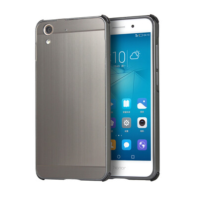 

Роскошный чехол для Huawei Honor 5A 5.5 "Алюминиевый бампер + акриловая панель Назад Глянцевая обложка для Huawei Y6 II 2