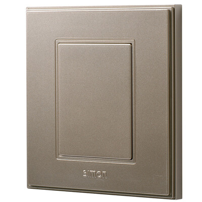 

Simon Electric simon V51000-02 blank cover white board 56C series 86 switch socket panel bright champagne