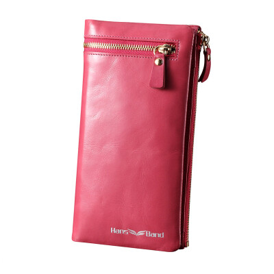 

HansBand® 2015 fashion new business wallets mens long zipper purse multicard brand European&American clutch handbag for men