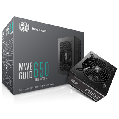 

CoolerMaster rated 650W MWE650 game chassis power supply (80PLUS gold / full module / 45 ℃ nondestructive output / three years renewal / mute