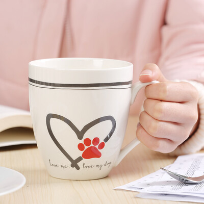 

A Ting Ceramic Cup O' Java, Love My Dog 17 ounce