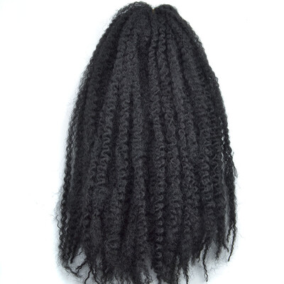 

18 Afro Kinky Twist Braids Hair Crochet Braids Hair Curl Crochet Synthetic Braiding Hair 100gPiece Brown Black Purple Color