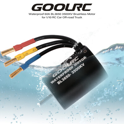 

GOOLRC Waterproof BL3650 3500KV Brushless Motor with 60A ESC for 110 RC Car Off-road Truck