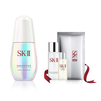 

SK-II "Light Bulb" Obsidian Gift Box (Muscle Light Concentration Drum White Essence 30ml + Immortal Water 10ml + Whitening Mask 1p + Rejuvenation Clear Ying Lu 30ml