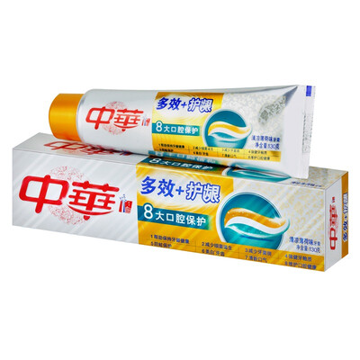 

Китай (Zhonghua) + охранник плеотропные 130г зубной пасты десневые мятные