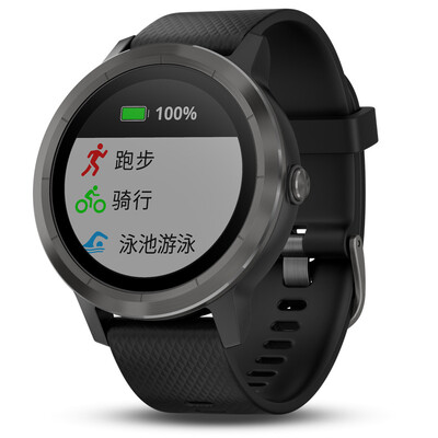 

Цзя Мин (GARMIN) vivoactive 3 интеллектуальных оптических частоты сердечных сокращений GPS спортивных часы мобильных платежей PVD покрытия Bluetooth в режиме реального времени мониторинга звонков, чтобы напомнить то пустым черным