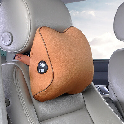 

JiGi GiGi car headrest G-1510 space memory cotton frequency conversion massage headrest car neck pillow ivory apricot
