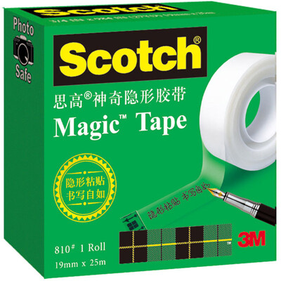 

3M Scotch Scrub transparent magic invisible tape 810-HC33 12.7mm × 33m 2 package