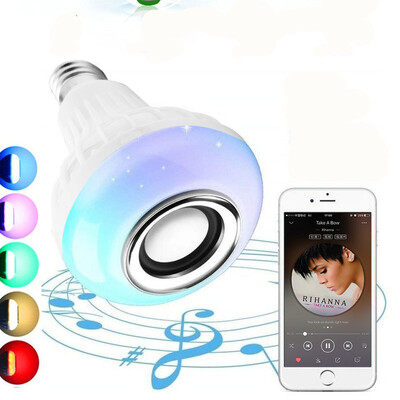 

E27 RGB Bluetooth Speaker LED Bulb 12W Music Playing Dimmable Wireless Led Lamp