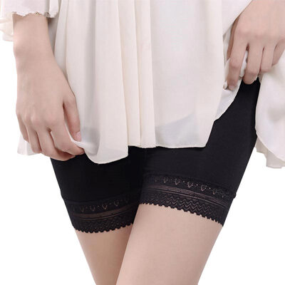 

Antarctic Nanjiren NTX1334 1 Sexy lace safety pants anti-emissive pants comfortable leggings flat angle ladies underwear black lace XL