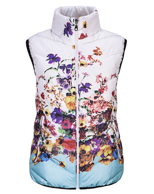 

2017 Winter women's vest Cotton Down Printed Flowers Women Sleeveless Jacket Vest Coat Female Plus size 5XL feminine coat
