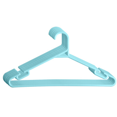 

Green source no trace hanger adult non-slip wide shoulder thickening household wet&dry dual-use plastic drying rack 30 blue