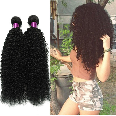 

Brazilian Curly Virgin Hair Wefts 4 Bundles Natural Black Brazilian Kinky Curly Hair Weaves 100 Unprocessed Virgin Human Hair