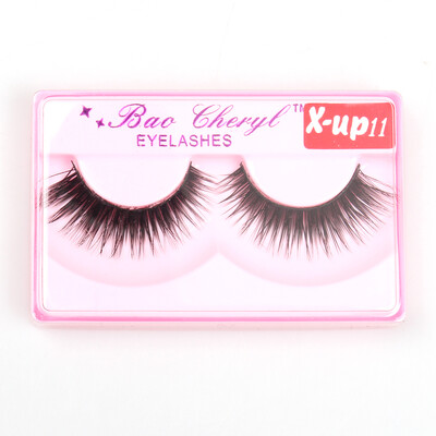 

1 Pairsset Natural Thick Makeup False Eyelashes Long Black Nautral Handmade Eye Lashes Extension High Quality
