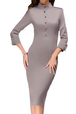 

Lovaru ™summer style 2015 Women's Pencil Package Hip Dress Knee-length Elegant Women Simple work Dress