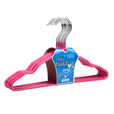 

Garment children clothes racks twisted wet&dry clothes rack 12 loaded JX-0579 rose red