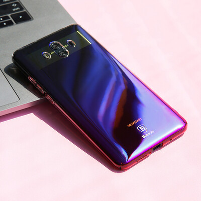 

Baseus Huawei Mate10 mobile phone shell protective sleeve gradient fashion men&women protection hard shell Huawei mate10 all-inclusive anti-drop colorful double-plated shell 47 inches through powder