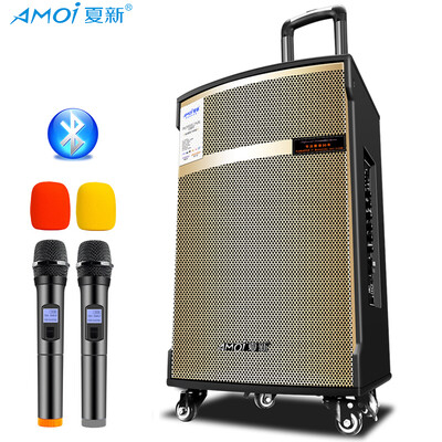 

Amoi AMOi SA-531 10 inch lever speaker square dance audio outdoor portable card amplifier with dual microphone