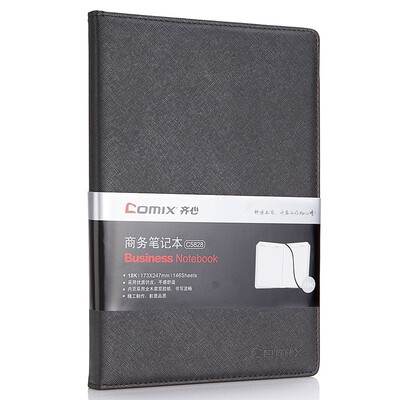 

COMIX) C5823 48K leather notebook / notebook / diary 114 pages black